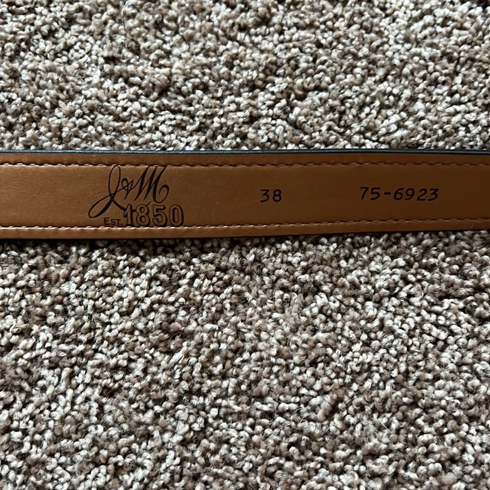 Johnston & Murphy brown leather belt - Picture 3 of 7